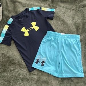 Under Armour performance material top/shorts, sz 5, smoke free/pet friendly home